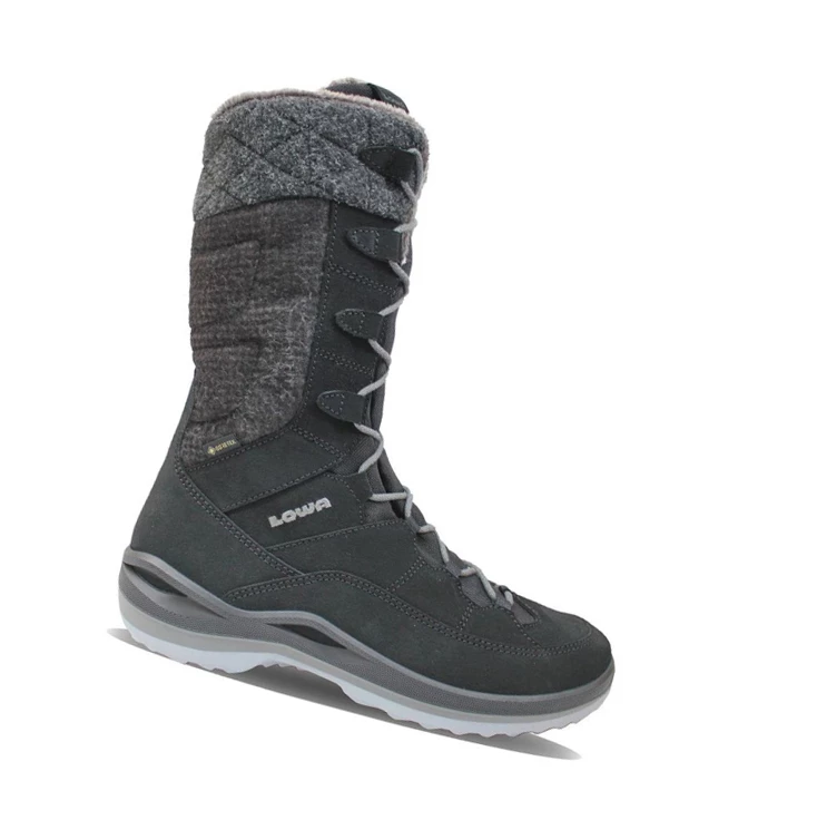 LOWA Alba III GTX WS Winterstiefel Damen Black/Gray | YVNJ89325