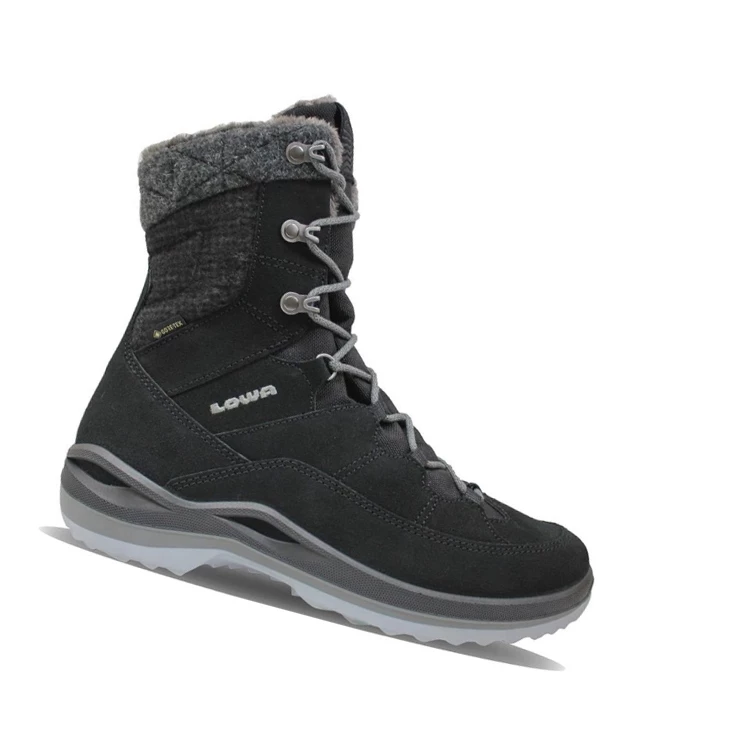 LOWA Calceta III GTX WS Winterstiefel Damen Black/Grey | QLIR51703