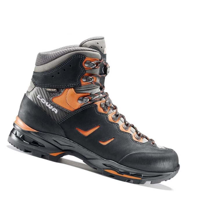 LOWA Camino GTX Trekking Boots Herren Black/Orange | RUNA13956