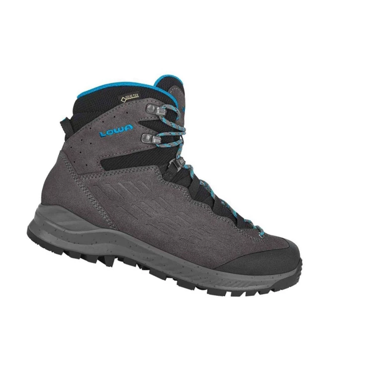 LOWA Explorer GTX Mid WS Trekking Boots Damen Anthracite/Turquoise | MQXL97035