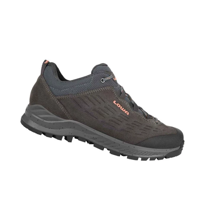 LOWA Explorer LO WS Wanderschuhe Damen Anthracite/Coral | FUMQ46183