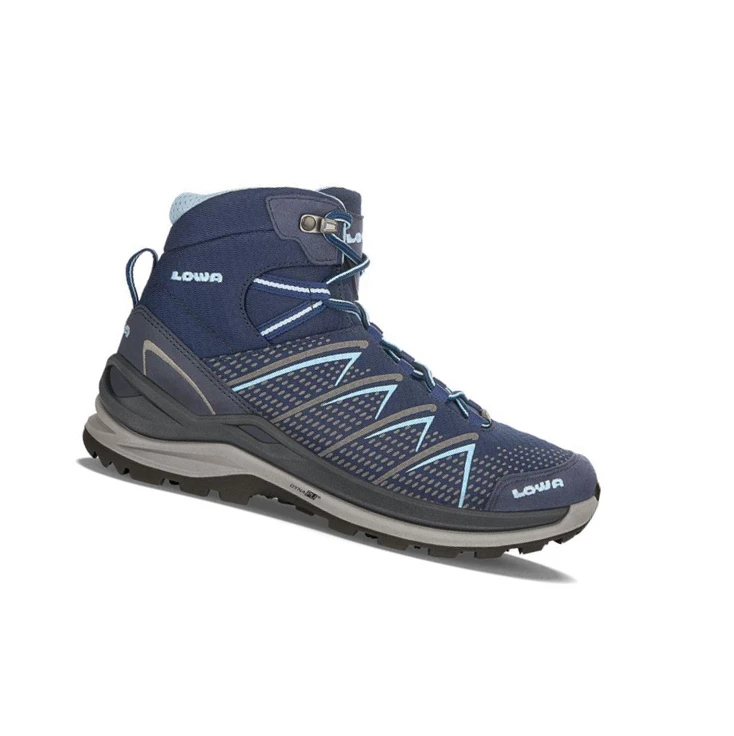 LOWA Ferrox Pro GTX Mid WS Wanderstiefel Damen Blau | IMPZ51386