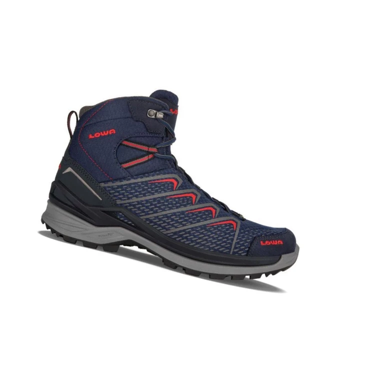 LOWA Ferrox Pro GTX Mid Wanderstiefel Herren Navy/Red | FMAE54072