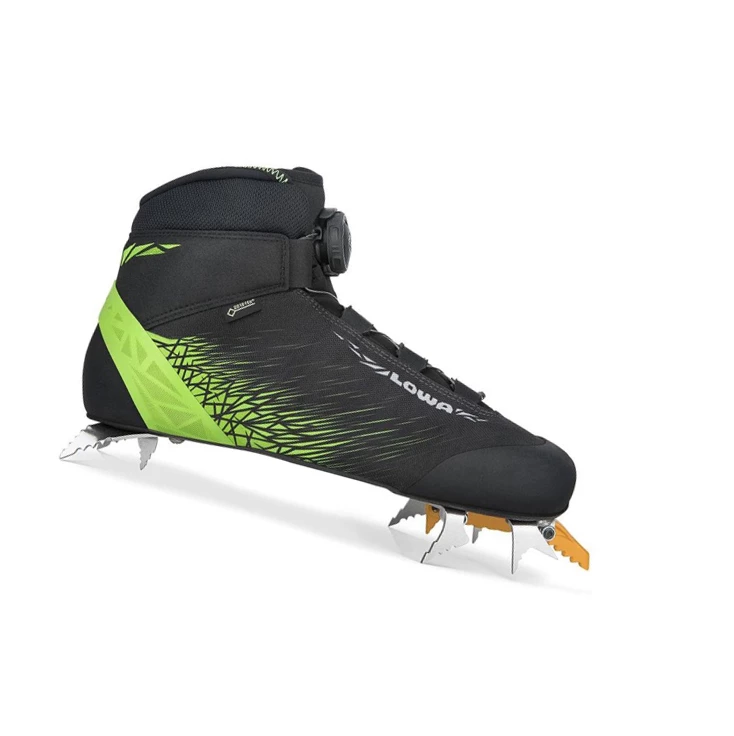 LOWA Ice Rocket GTX Kletterschuhe Herren Black/Lime | AYKL61450