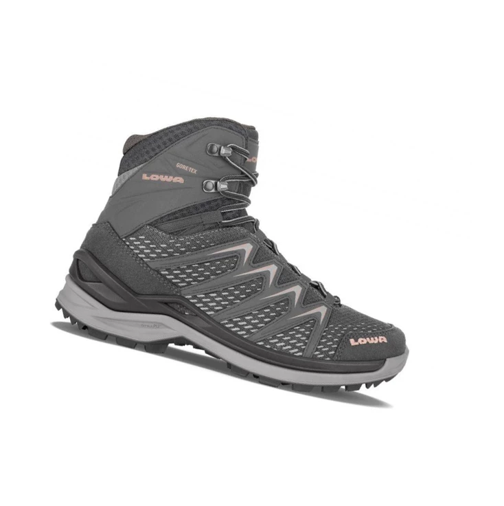 LOWA Innox Pro GTX Mid WS Wanderstiefel Damen Anthracite/Rose | LJKP39176