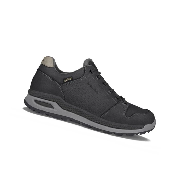 LOWA Locarno GTX LO Wanderschuhe Herren Anthracite | MFJH13692