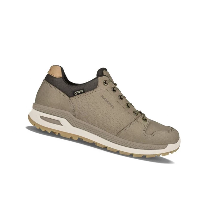 LOWA Locarno GTX LO Wanderschuhe Herren Beige | ZBVC08437