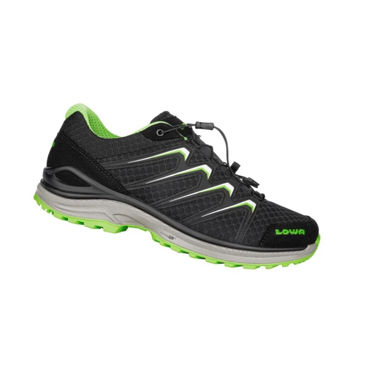 LOWA Maddox LO Wanderschuhe Herren Black/Lime | PYTC73814