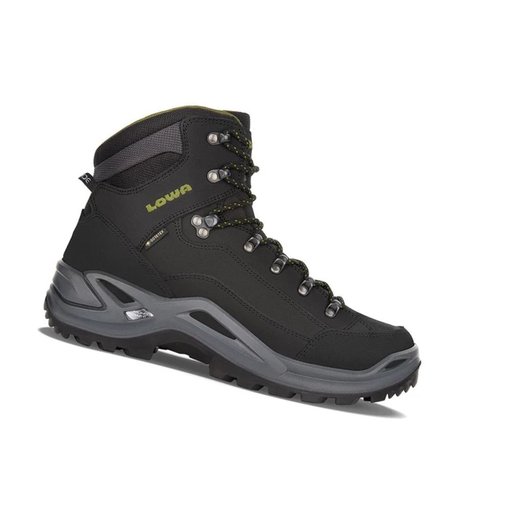 LOWA Renegade GTX Mid Wanderstiefel Herren Black/Olive | AGFQ79250