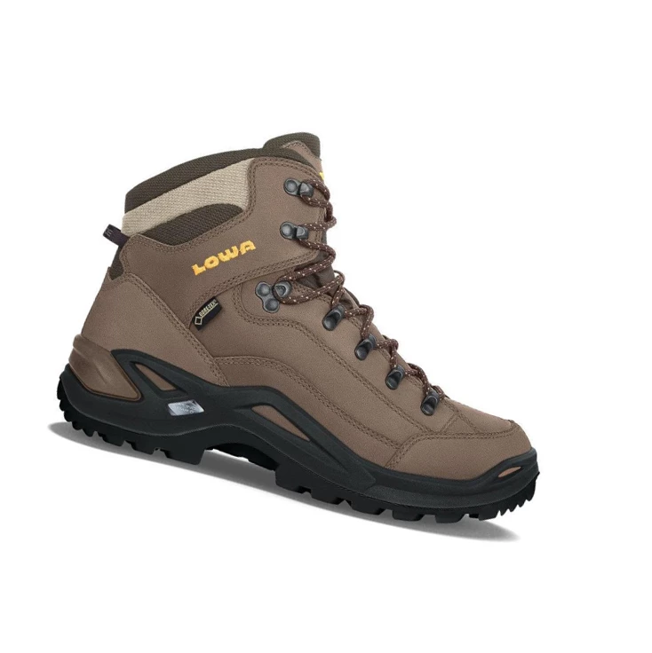 LOWA Renegade GTX Mid Wanderstiefel Herren Sepia/Sepia | KCWQ98765