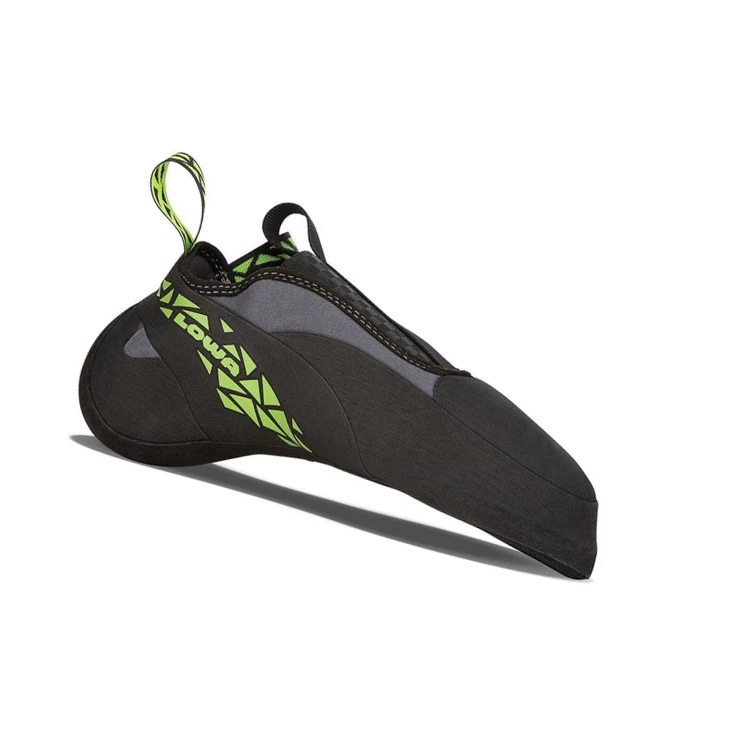 LOWA Rocket Slip On Kletterschuhe Herren Anthracite/Lime | UYAQ23105