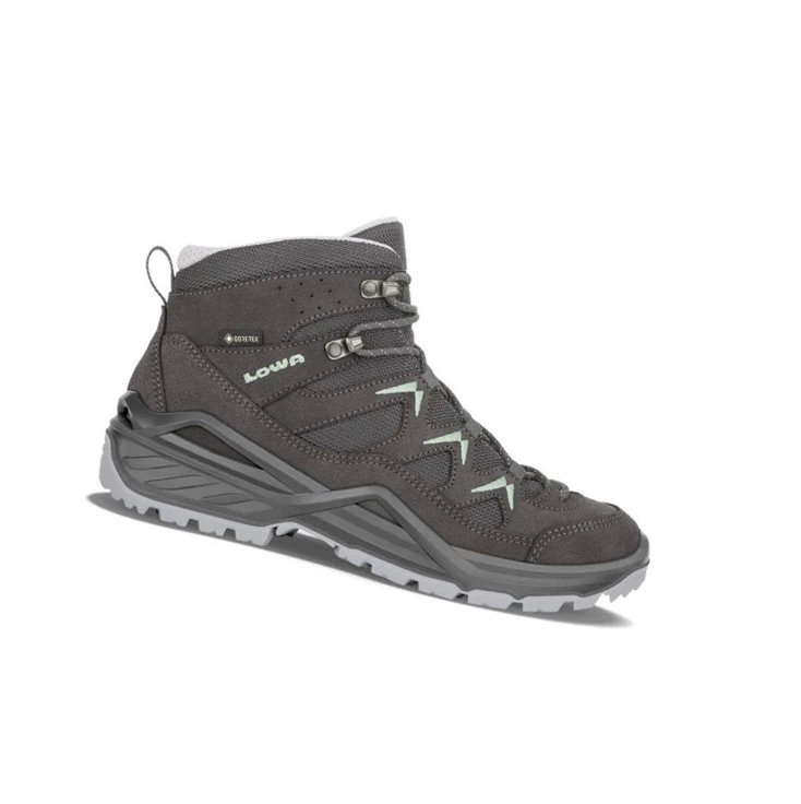 LOWA Sirkos Evo GTX Mid WS Wanderstiefel Damen Anthracite/Iceblue | KFMU80246