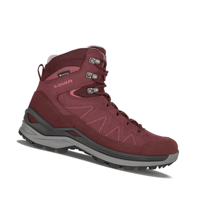 LOWA Toro Evo GTX Mid WS Wanderstiefel Damen Bordeaux | BTRF70261