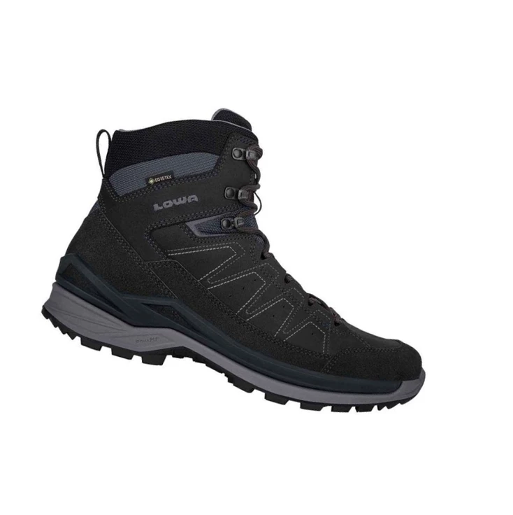 LOWA Toro Evo GTX Mid Wanderstiefel Herren Black/Grey | OQFS97280