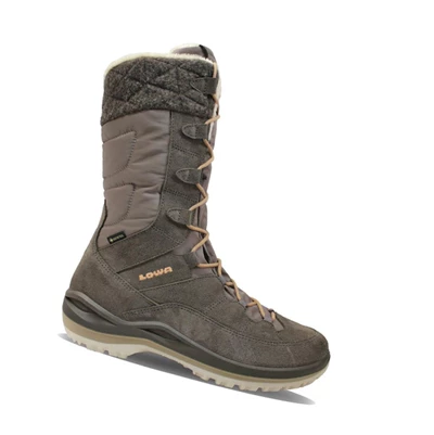 LOWA Alba III GTX WS Winterstiefel Damen Clove/Apricot | UASY38406