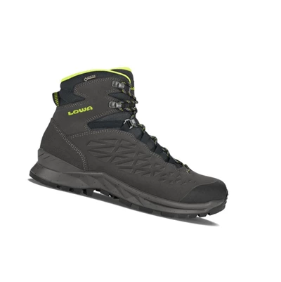 LOWA Explorer GTX Mid Trekking Boots Herren Anthracite/Lime | CKFT80317