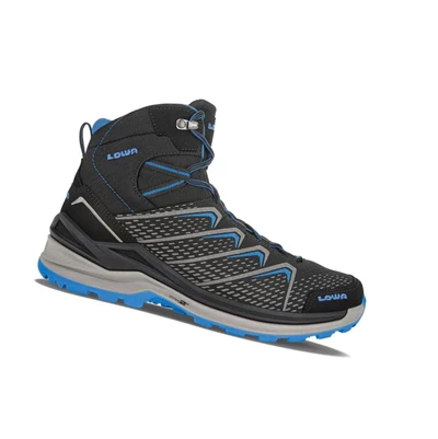 LOWA Ferrox Pro GTX Mid Wanderstiefel Herren Black/Blue | ADTQ43509