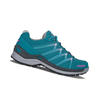 LOWA Innox Pro GTX LO WS Wanderschuhe Damen Turquoise/Pink | WVJQ17298