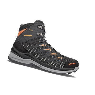 LOWA Innox Pro GTX Mid Wanderstiefel Herren Black/Orange | GSXJ06523