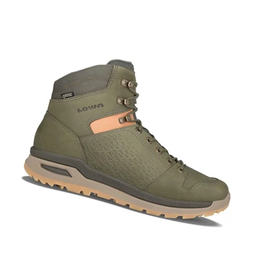 LOWA Locarno GTX Mid Wanderstiefel Herren Forest | RYUH69317