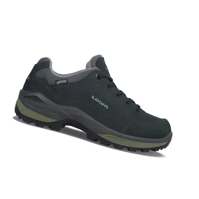 LOWA Renegade GTX LO WS Wanderschuhe Damen Graphite/Jade | WGFA56280