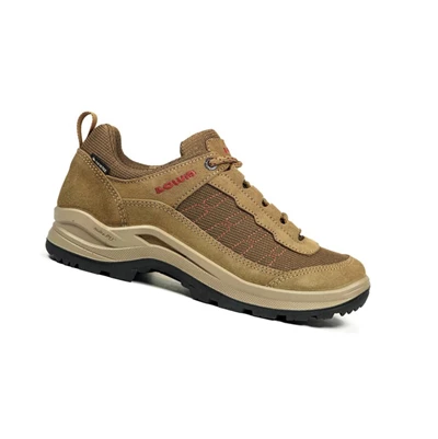 LOWA Taurus Pro GTX LO WS Wanderstiefel Damen Taupe/Terracotta | ZPHX90531